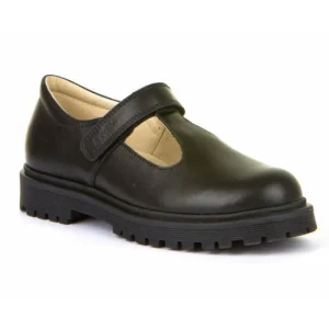 Froddo | Lea T | G3140113 | Girls T-Bar School Shoe | Black Leather