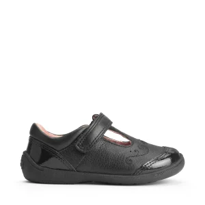 Start-Rite | Dazzle | Girls Velcro Mary Jane School Shoe | Black