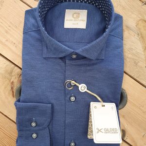 Men's Shirt Gilded Gentlemen Colour 5 Demin Blue