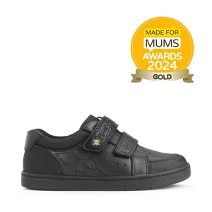 Start-Rite | Spider Web | Boys Velcro School Shoe | Black