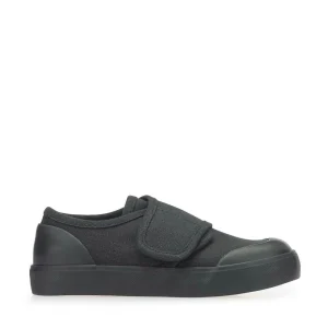 Start-Rite | Skip | Unisex | Velcro Pumps | Black Canvas