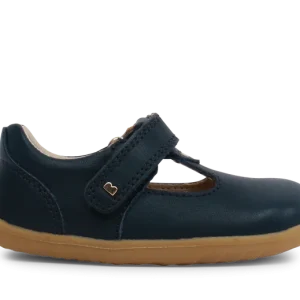 Bobux | SU Louise | Girls/ Unisex Velcro T-Bar First Shoe | Navy Leather