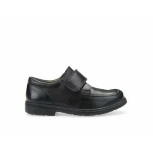Geox  | J Federico Boy | Velcro School Shoe | Black