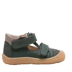 Bopy | Jacmar | Boys T-Bar Shoe |  Dark Green