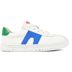 Camper | K800552-004 | Twins Kids | Unisex Lace/zip Trainer | White/Blue/Green